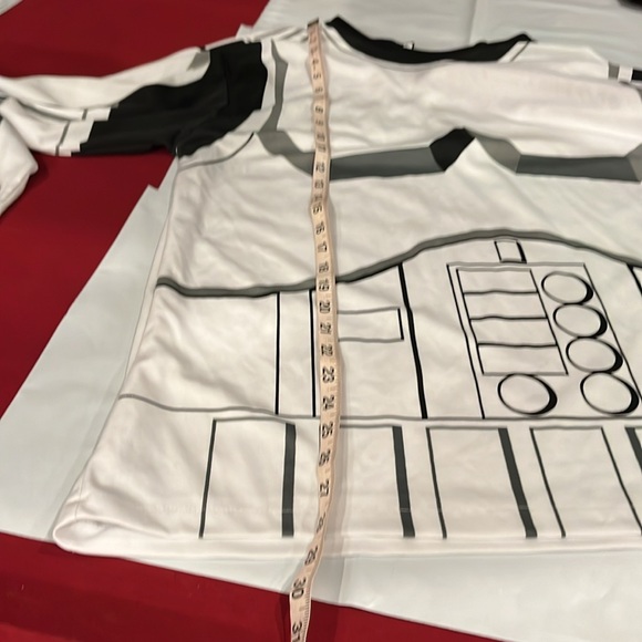 Storm trooper XL men’s White black shirt long sleeves costume STAR WARS top XL - Picture 5 of 10